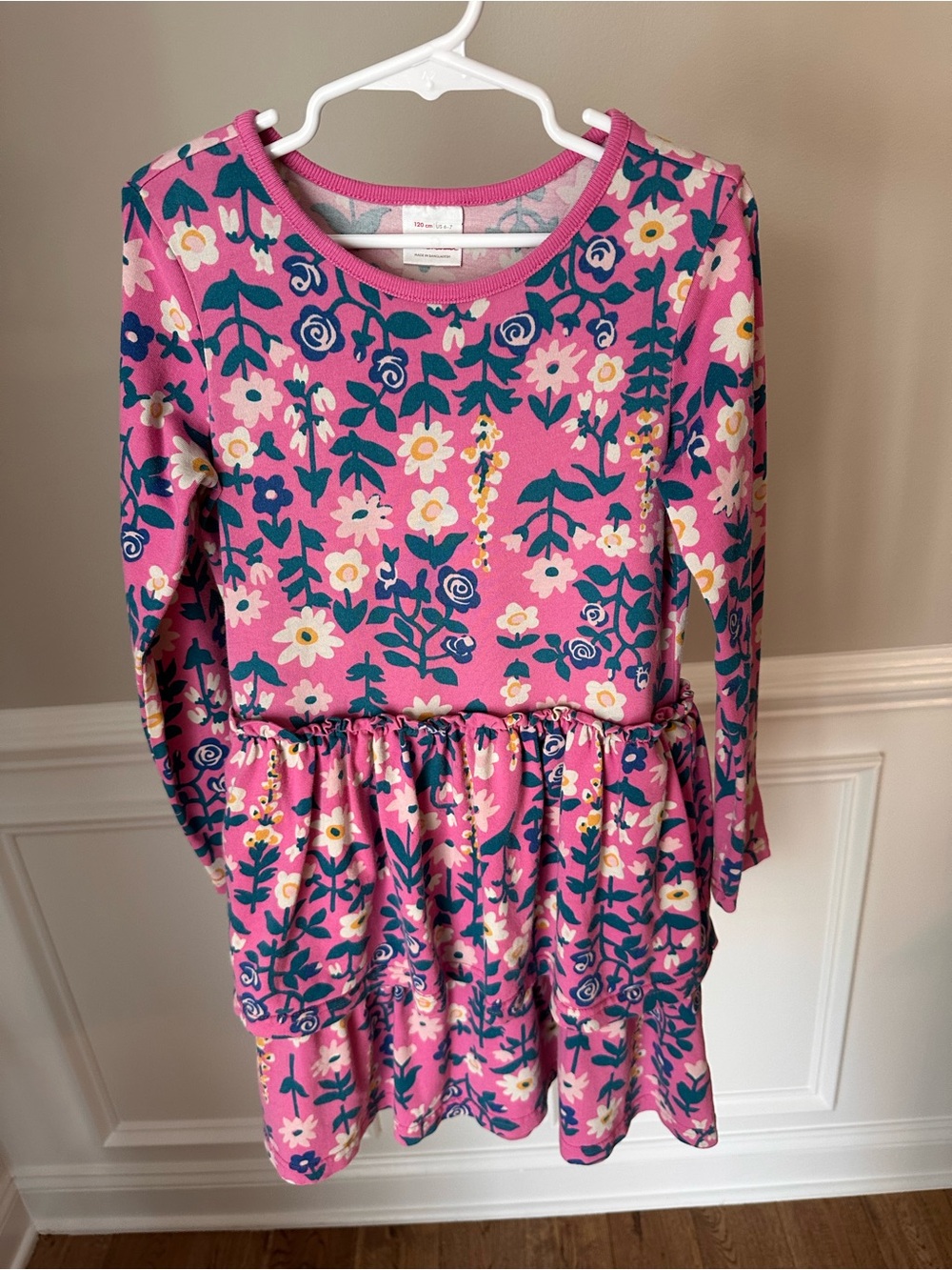 Hanna Andersson Tiered Drop Waist Dress size 6-7